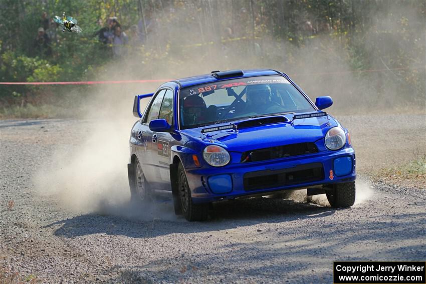 Jimmy Pelizzari / Kate Stevens Subaru WRX on SS1, Al's Playground I.