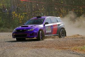 Silas Himes / Aleut Hatfield Subaru WRX STi on SS1, Al's Playground I.