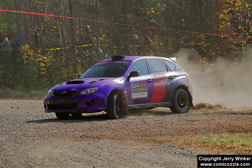 Silas Himes / Aleut Hatfield Subaru WRX STi on SS1, Al's Playground I.