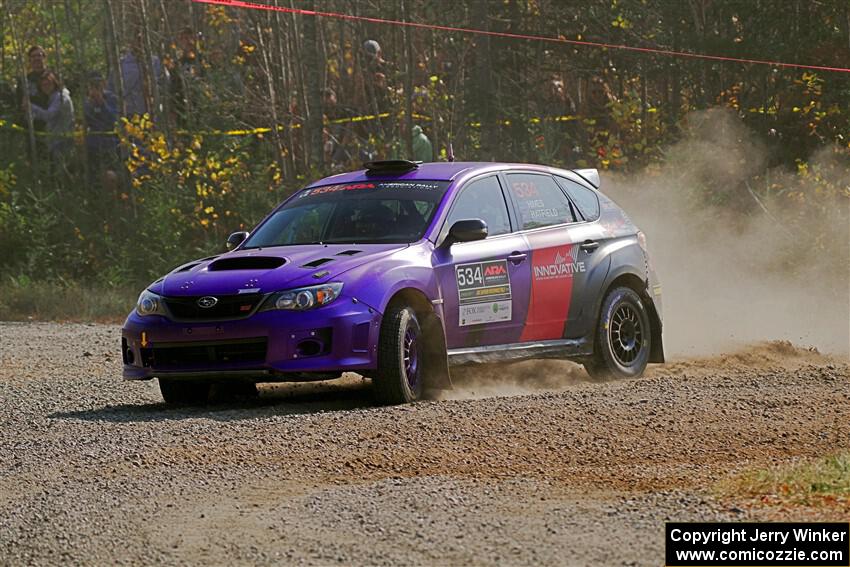 Silas Himes / Aleut Hatfield Subaru WRX STi on SS1, Al's Playground I.