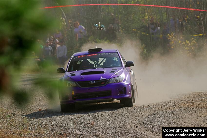 Silas Himes / Aleut Hatfield Subaru WRX STi on SS1, Al's Playground I.