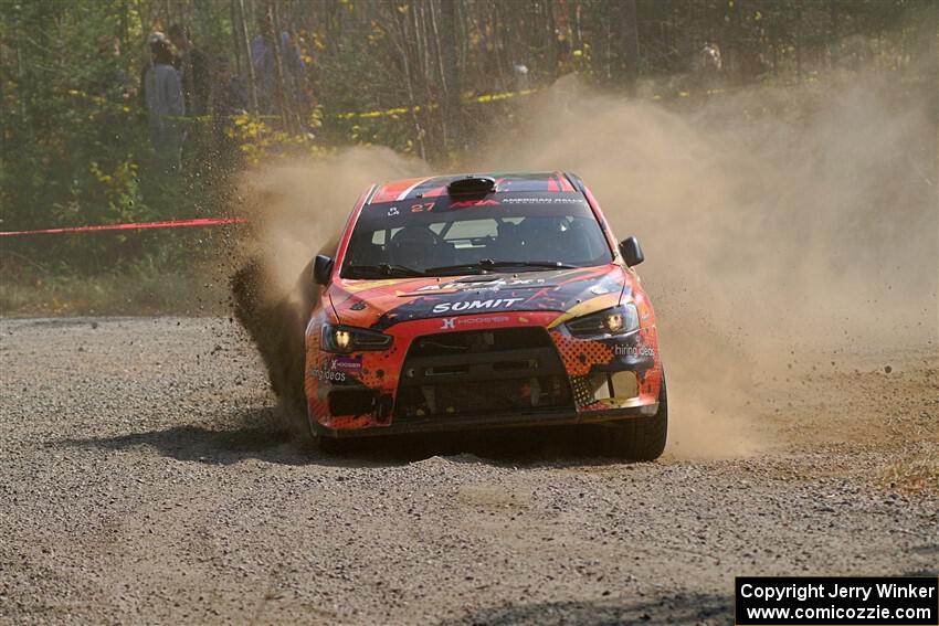 Sumit Panjabi / Zack Goldstein Mitsubishi Lancer Evo X on SS1, Al's Playground I.