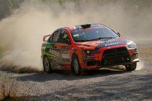 Sumit Panjabi / Zack Goldstein Mitsubishi Lancer Evo X on SS1, Al's Playground I.