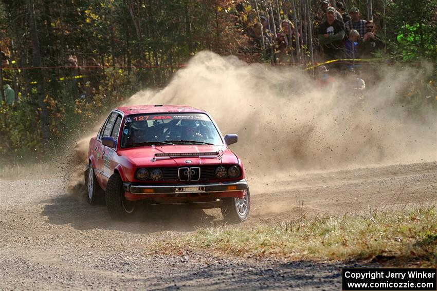 Levi Johnson / Griffin Johnson BMW 325e on SS1, Al's Playground I.