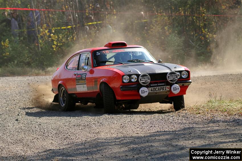 Mike Hurst / Randall Short Ford Capri on SS1, Al's Playground I.