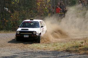 Josh Nykanen / Charlotte Himes VW GTI on SS1, Al's Playground I.