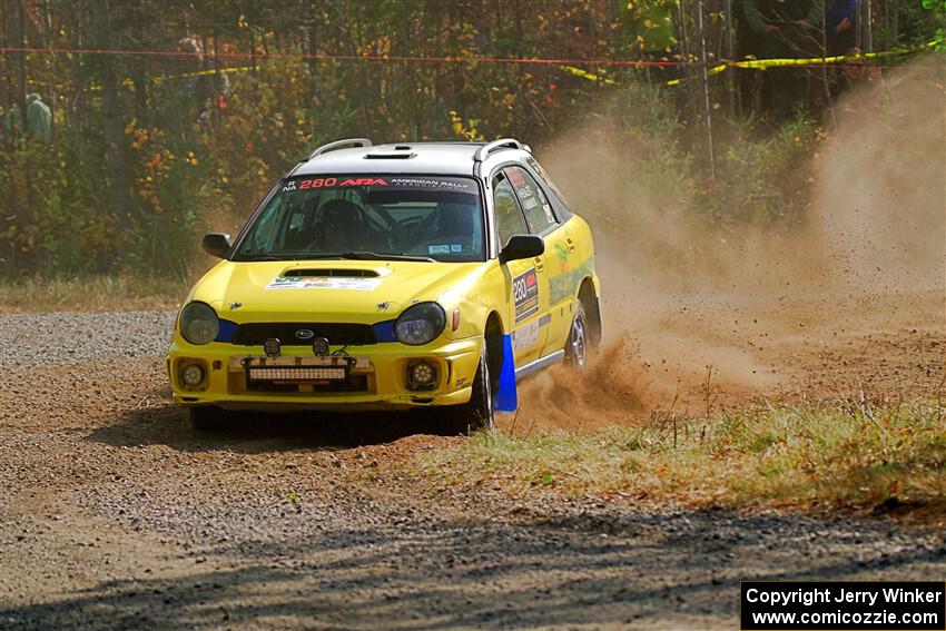 Greg Healey / Cindy Krolikowski Subaru Impeza Outback Sport on SS1, Al's Playground I.