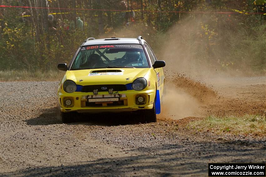 Greg Healey / Cindy Krolikowski Subaru Impeza Outback Sport on SS1, Al's Playground I.