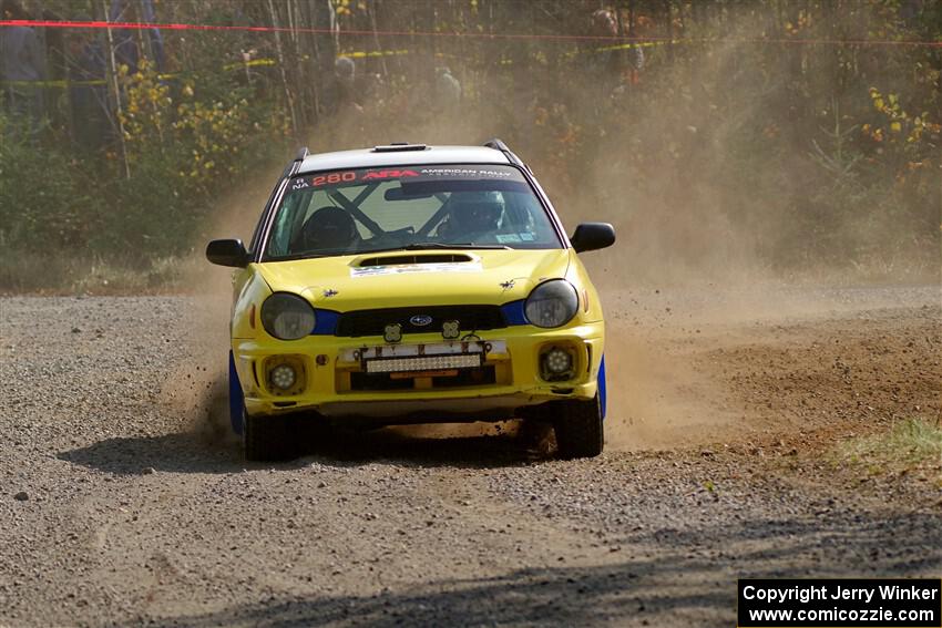 Greg Healey / Cindy Krolikowski Subaru Impeza Outback Sport on SS1, Al's Playground I.