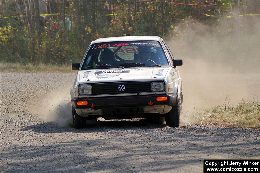 Adam VanDamme / Andrew Herron VW Golf on SS1, Al's Playground I.