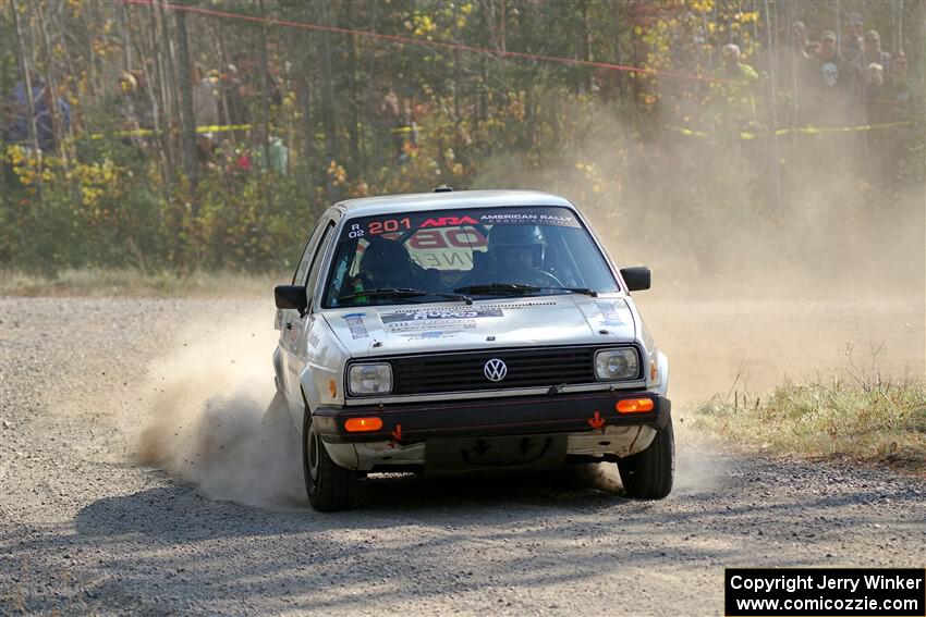 Adam VanDamme / Andrew Herron VW Golf on SS1, Al's Playground I.