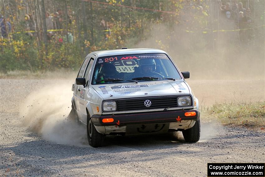 Adam VanDamme / Andrew Herron VW Golf on SS1, Al's Playground I.