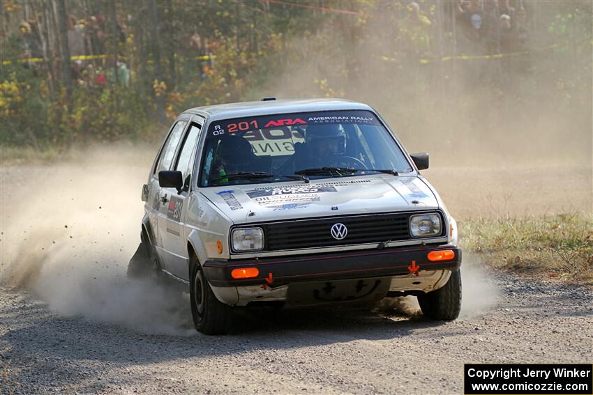 Adam VanDamme / Andrew Herron VW Golf on SS1, Al's Playground I.