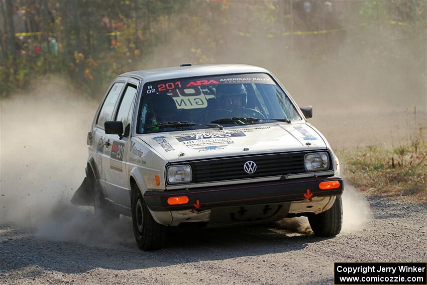 Adam VanDamme / Andrew Herron VW Golf on SS1, Al's Playground I.