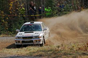 Andrew Williamson / Julia Stewart Subaru Impreza on SS1, Al's Playground I.