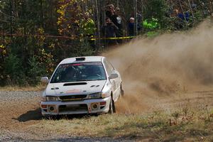 Andrew Williamson / Julia Stewart Subaru Impreza on SS1, Al's Playground I.