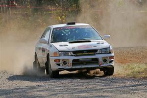 Andrew Williamson / Julia Stewart Subaru Impreza on SS1, Al's Playground I.