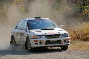 Andrew Williamson / Julia Stewart Subaru Impreza on SS1, Al's Playground I.