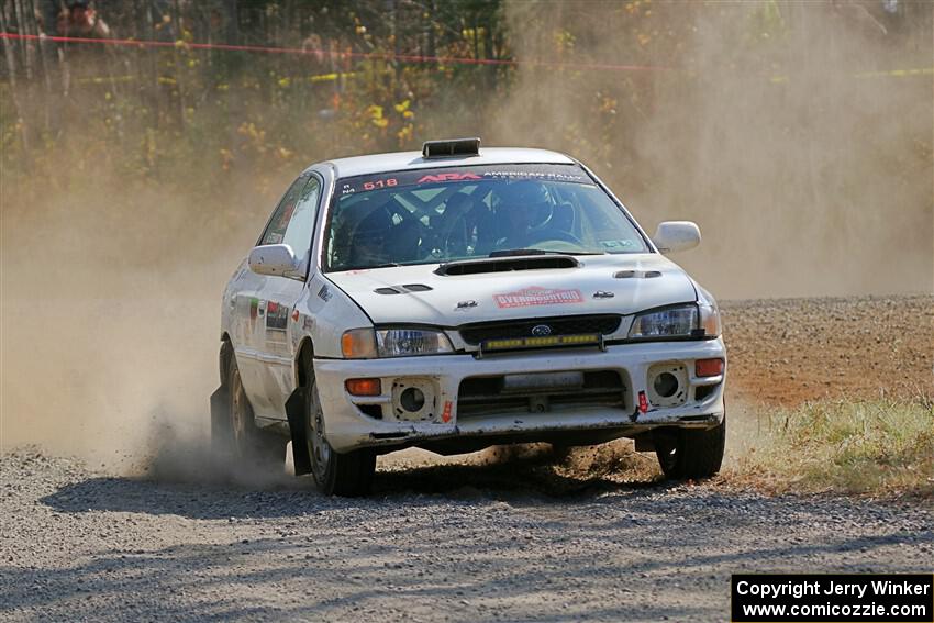 Andrew Williamson / Julia Stewart Subaru Impreza on SS1, Al's Playground I.