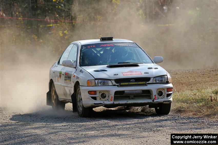 Andrew Williamson / Julia Stewart Subaru Impreza on SS1, Al's Playground I.