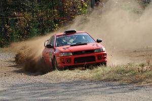 Travis Mattonen / Anikka Nykanen Subaru Impreza on SS1, Al's Playground I.