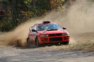 Travis Mattonen / Anikka Nykanen Subaru Impreza on SS1, Al's Playground I.