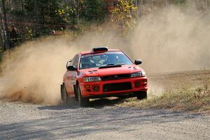 Travis Mattonen / Anikka Nykanen Subaru Impreza on SS1, Al's Playground I.