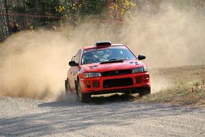 Travis Mattonen / Anikka Nykanen Subaru Impreza on SS1, Al's Playground I.