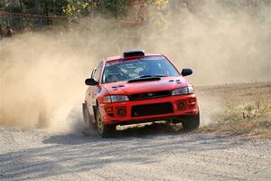 Travis Mattonen / Anikka Nykanen Subaru Impreza on SS1, Al's Playground I.