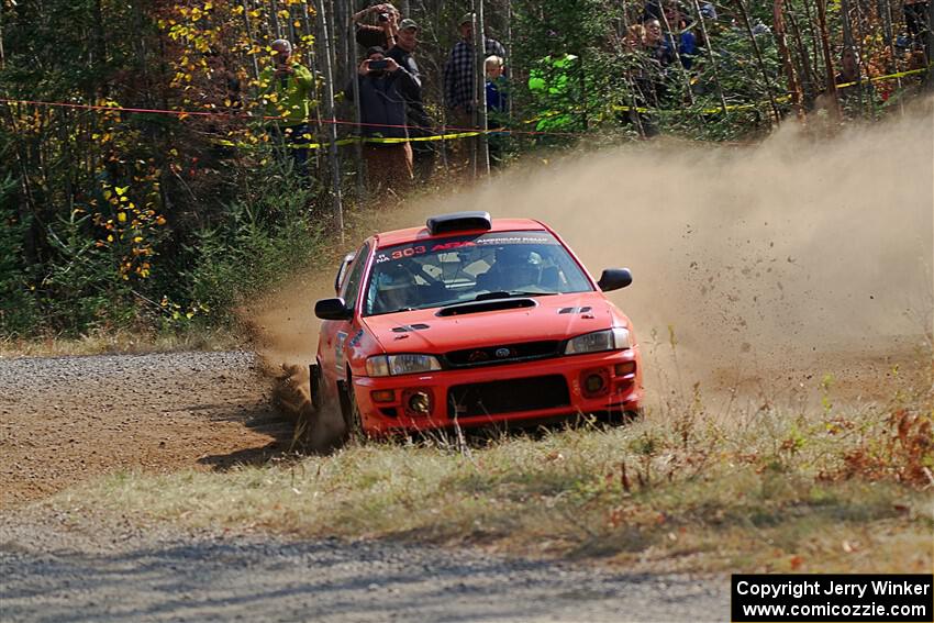 Travis Mattonen / Anikka Nykanen Subaru Impreza on SS1, Al's Playground I.