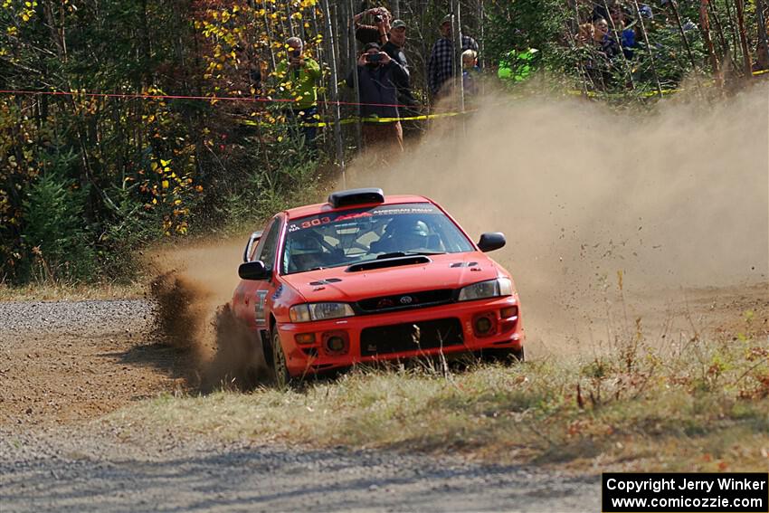 Travis Mattonen / Anikka Nykanen Subaru Impreza on SS1, Al's Playground I.