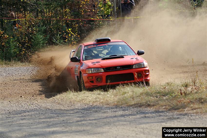 Travis Mattonen / Anikka Nykanen Subaru Impreza on SS1, Al's Playground I.