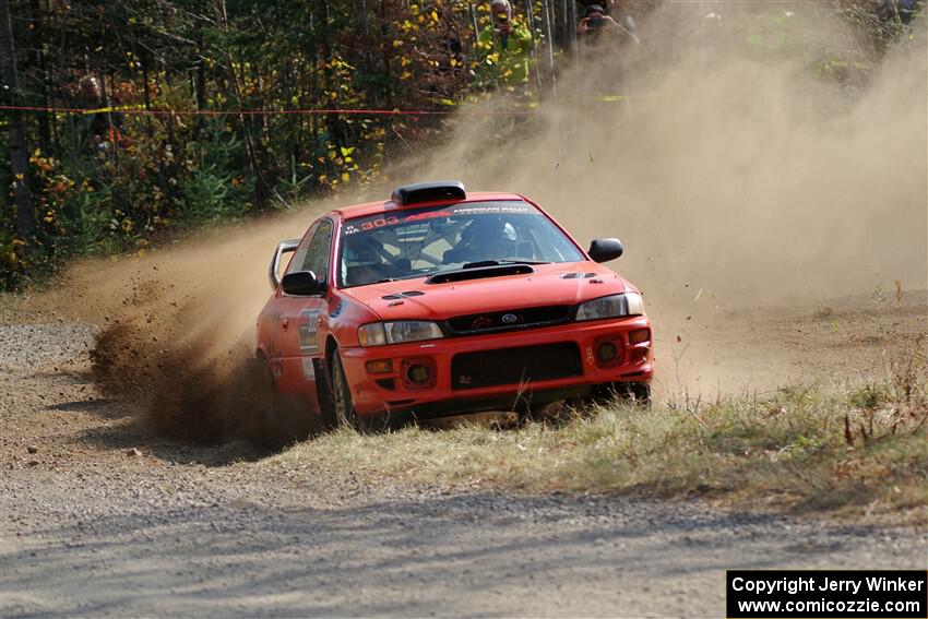 Travis Mattonen / Anikka Nykanen Subaru Impreza on SS1, Al's Playground I.