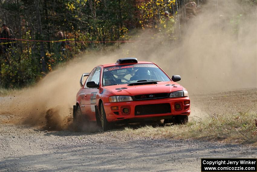 Travis Mattonen / Anikka Nykanen Subaru Impreza on SS1, Al's Playground I.