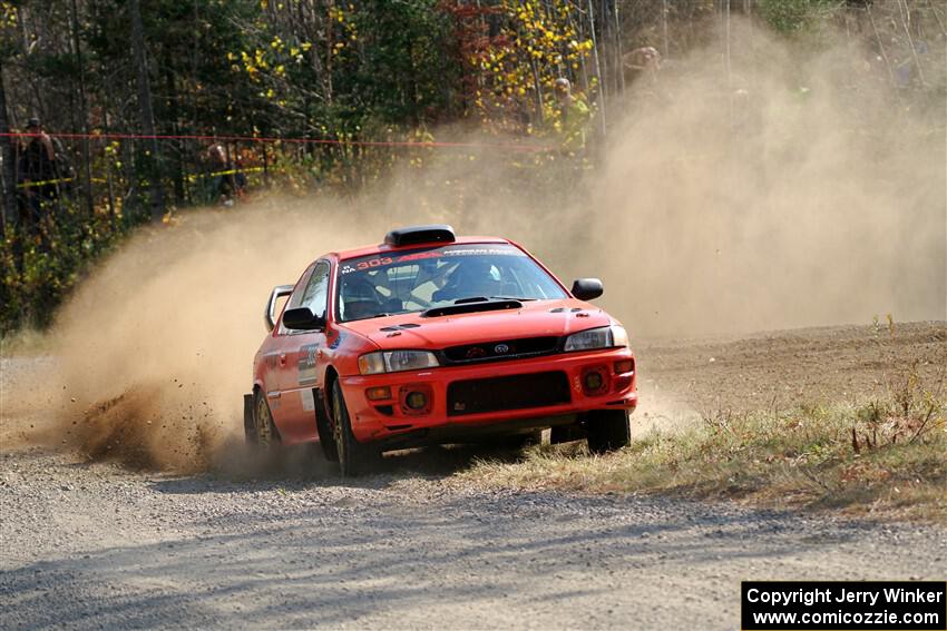 Travis Mattonen / Anikka Nykanen Subaru Impreza on SS1, Al's Playground I.