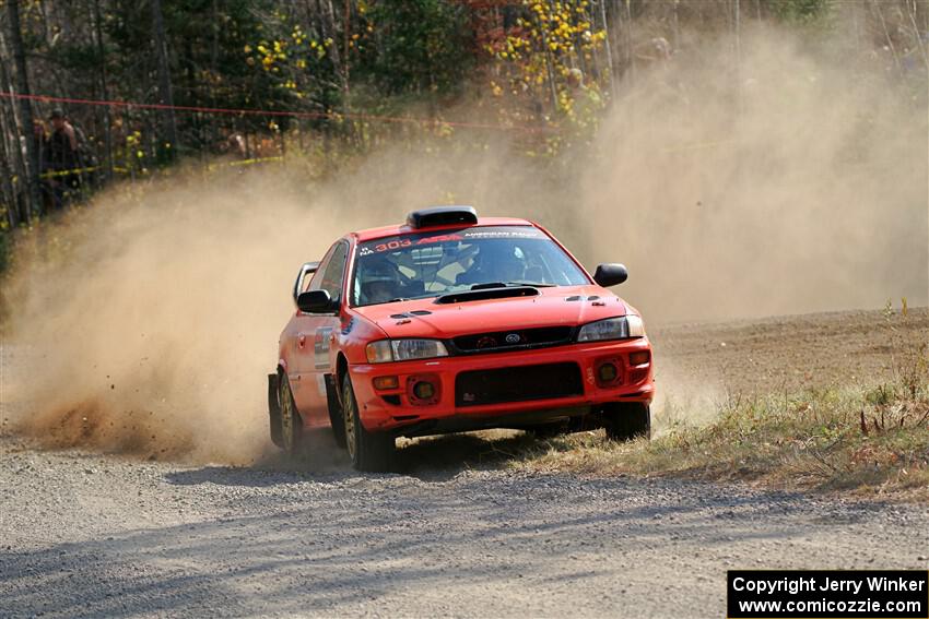 Travis Mattonen / Anikka Nykanen Subaru Impreza on SS1, Al's Playground I.