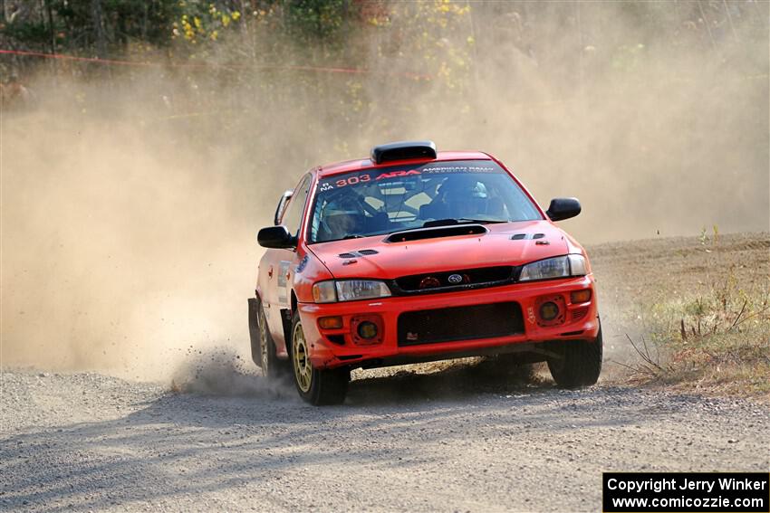 Travis Mattonen / Anikka Nykanen Subaru Impreza on SS1, Al's Playground I.