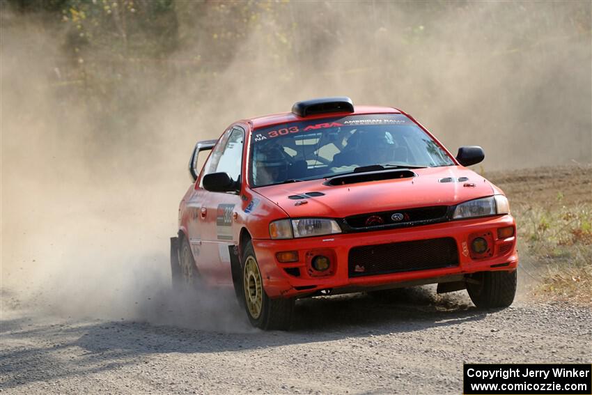 Travis Mattonen / Anikka Nykanen Subaru Impreza on SS1, Al's Playground I.