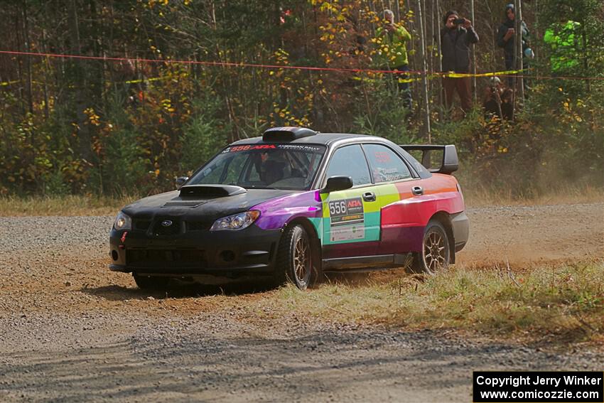 Colin Gleason / Tom Addison Subaru Impreza 2.5RS on SS1, Al's Playground I.