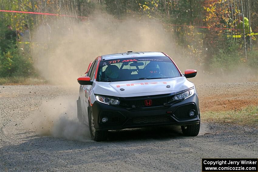 Gabriel Nieves / Oliver Kokenge Honda Civic Hatchback Sport on SS1, Al's Playground I.