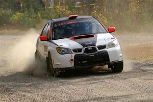 Jason Cook / Maggie Tu Subaru WRX on SS1, Al's Playground I.