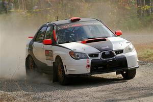 Jason Cook / Maggie Tu Subaru WRX on SS1, Al's Playground I.