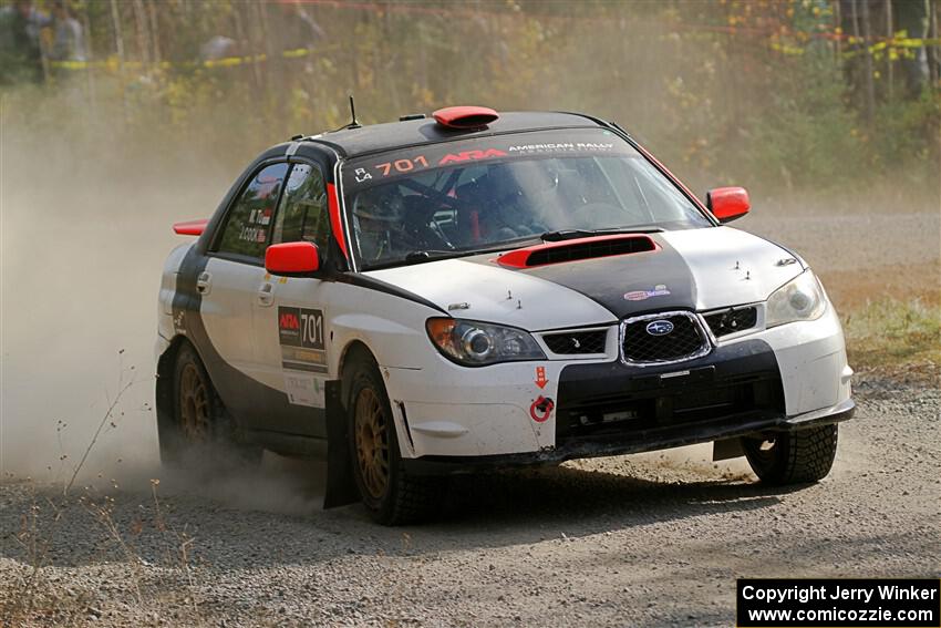 Jason Cook / Maggie Tu Subaru WRX on SS1, Al's Playground I.