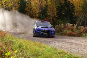 Travis Pastrana / Rhianon Gelsomino Subaru WRX ARA24 on SS5, Far Point I.