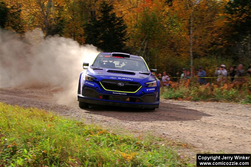 Travis Pastrana / Rhianon Gelsomino Subaru WRX ARA24 on SS5, Far Point I.