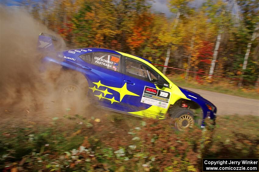 Travis Pastrana / Rhianon Gelsomino Subaru WRX ARA24 on SS5, Far Point I.