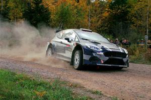 Javier Olivares / K.J. Miller Ford Fiesta Rally2 on SS5, Far Point I.