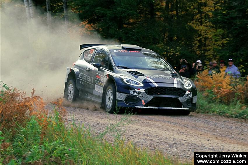 Javier Olivares / K.J. Miller Ford Fiesta Rally2 on SS5, Far Point I.