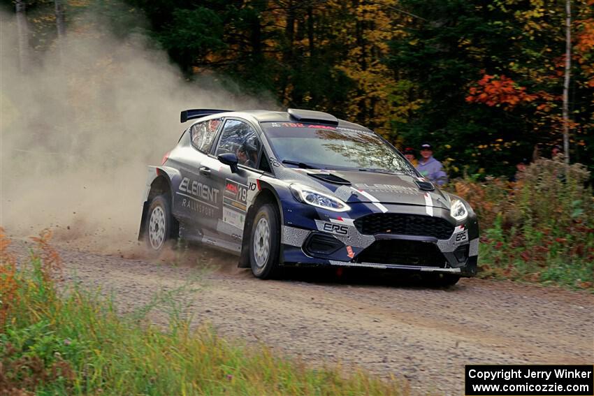 Javier Olivares / K.J. Miller Ford Fiesta Rally2 on SS5, Far Point I.