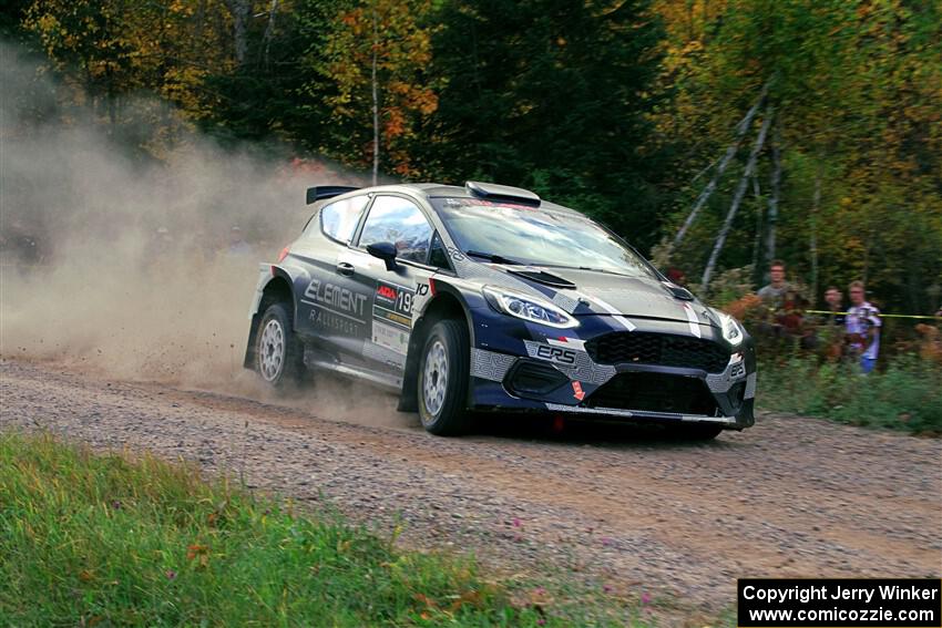 Javier Olivares / K.J. Miller Ford Fiesta Rally2 on SS5, Far Point I.